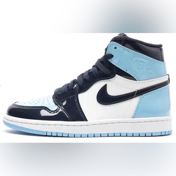 Nike Shoes - Nike Air Jordan 1 high patent unc blue W9